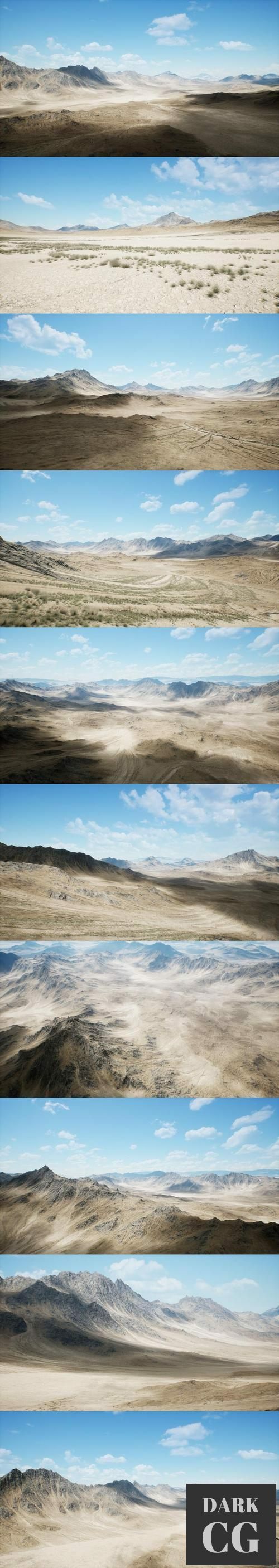 Unreal Engine Arid Mountains Landscape