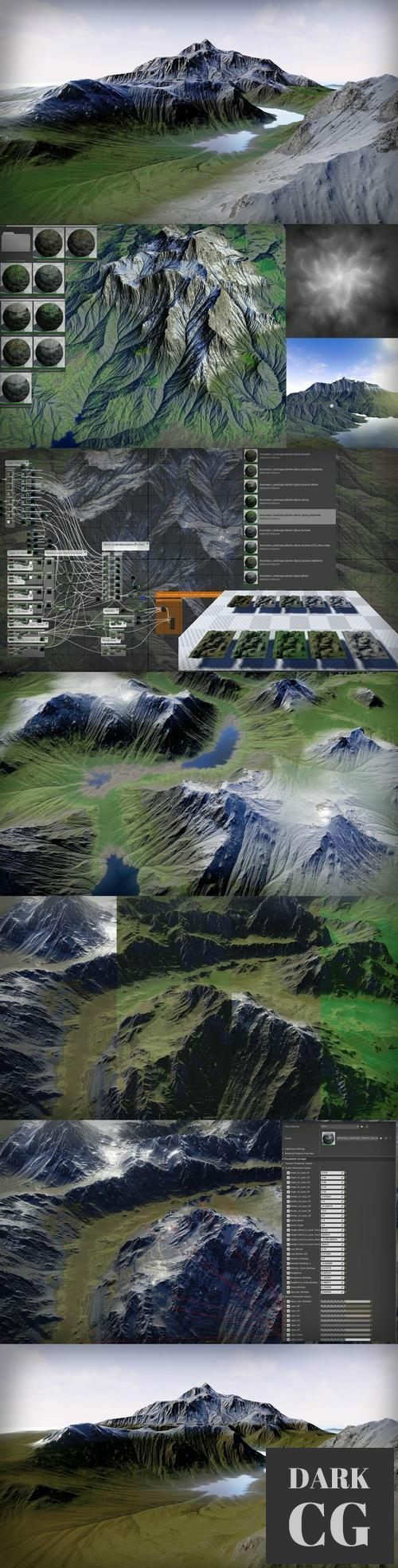 Unreal Engine AutoLandscapeMatAlpine