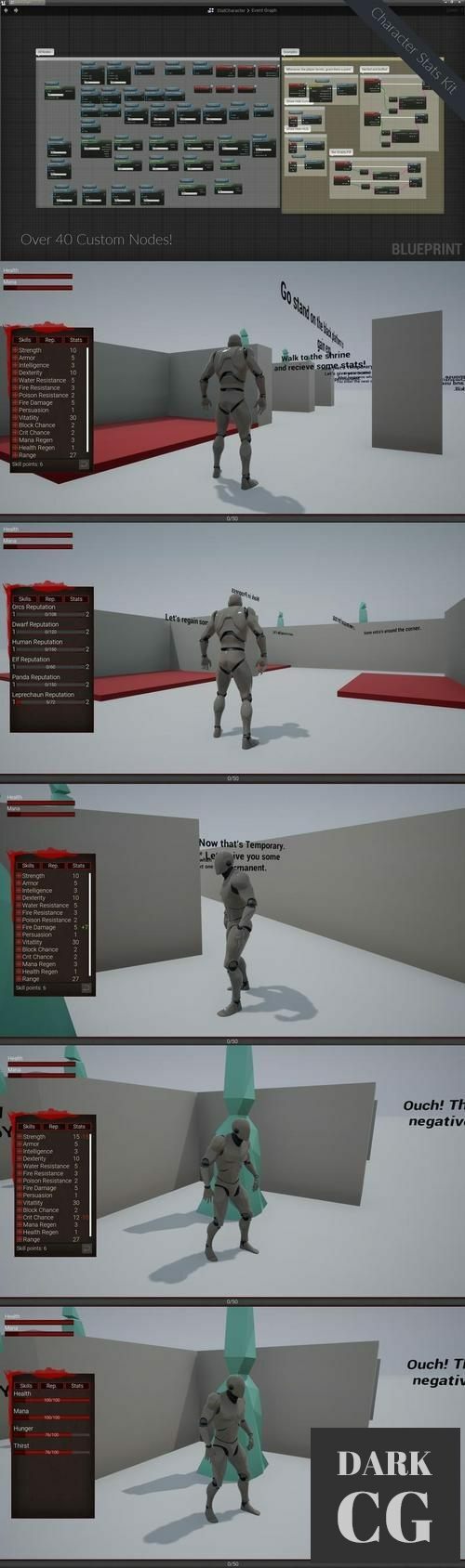 Unreal Engine – Character Stats Kit