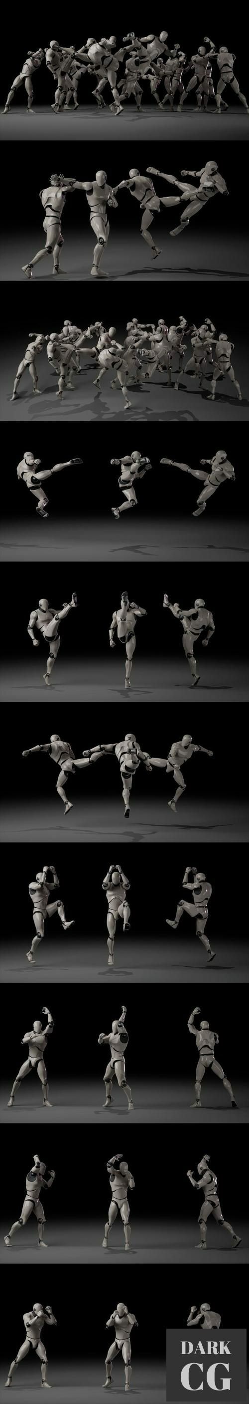 Unreal Engine – Combat animations - Kickboxing and Muay Thai V2