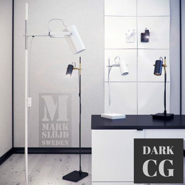3D Model Floor lamps table lamps and sconces MarksLojd