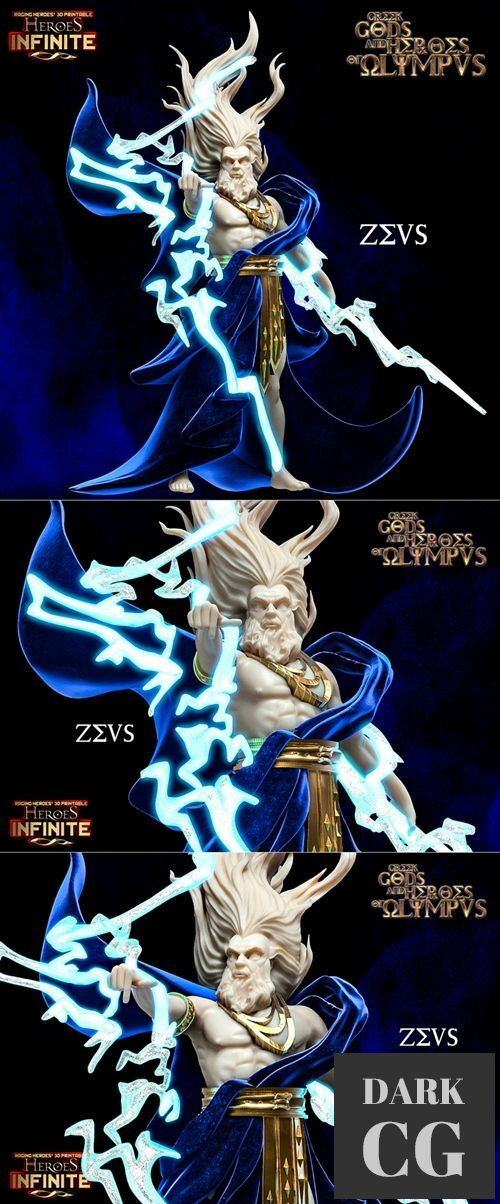 Heroes Infinite - Zeus – 3D Print