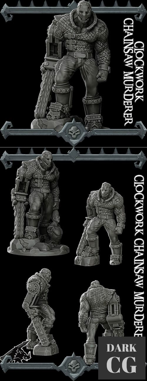 Clockwork Chainsaw Murderer – 3D Print