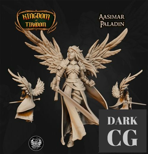 Paladin Aasimar from Kingdom Of Tiradom – 3D Print
