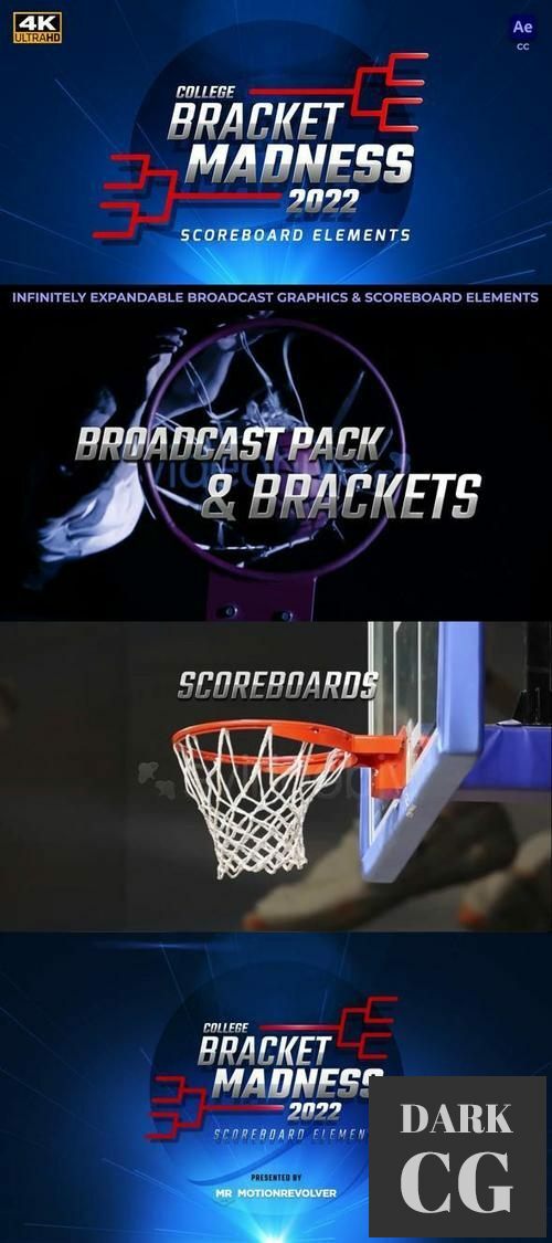 College Basketball Bracket Madness Scoreboard Elements 36138590