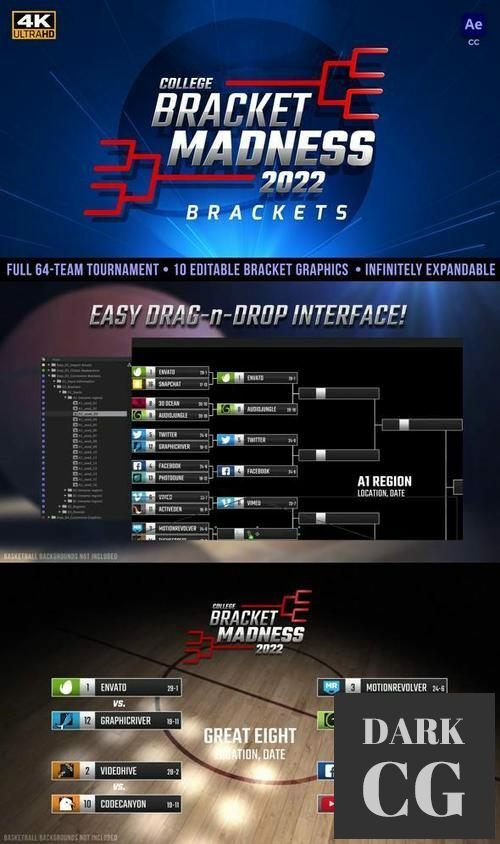 College Basketball Bracket Madness Tournament Brackets 36138582