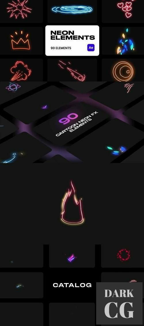 Neon VFX Elements 36128171