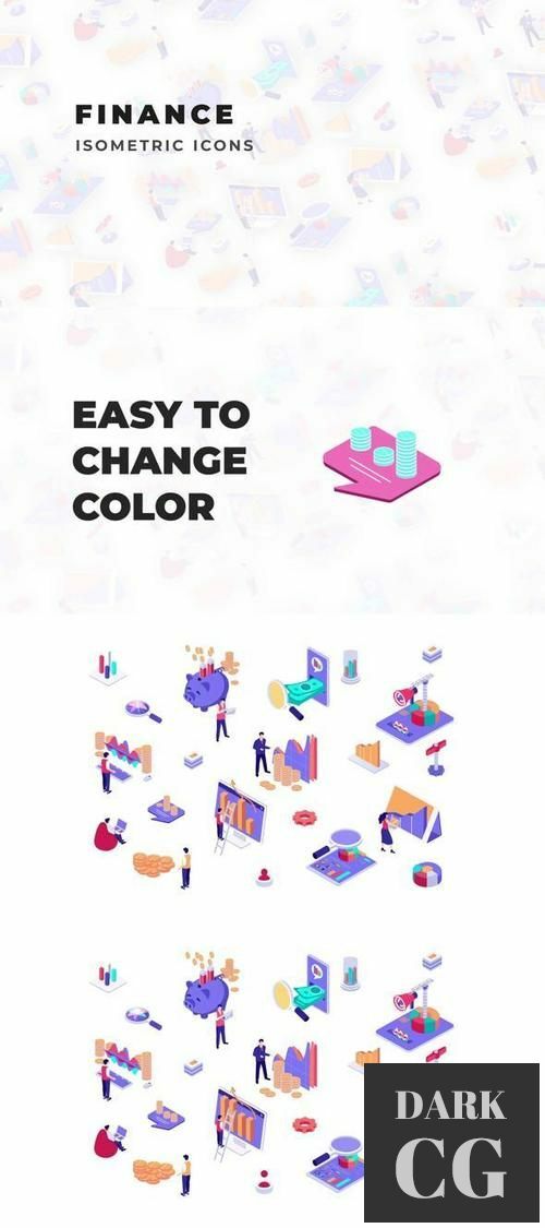 Finance - Isometric Icons 36117906