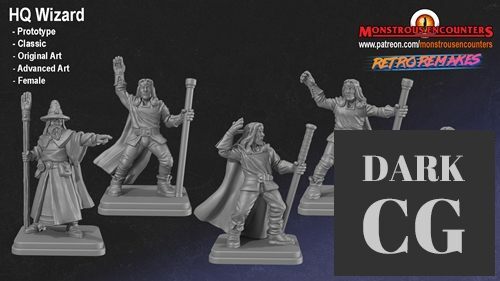 Monstrous Encounters - HQ Wizard – 3D Print