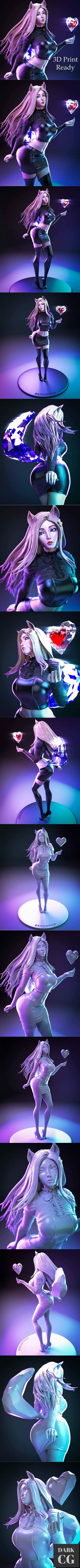 Ahri - The Baddest Fan Art – 3D Print