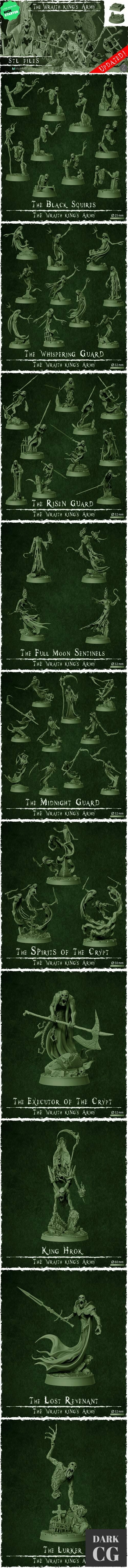 Kickstarter - The Wraith King’s Army – 3D Print