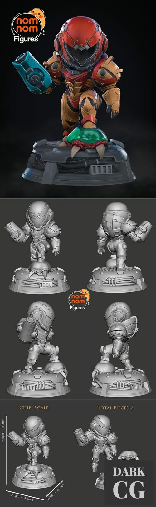 Chibi Samus - Metroid – 3D Print