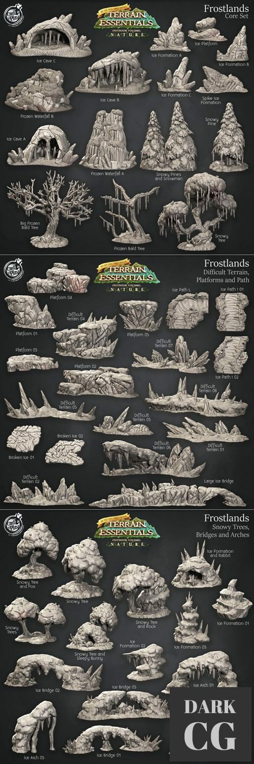 Frostlands Terrain Set – 3D Print