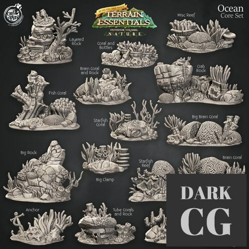 Ocean Terrain Set – 3D Print