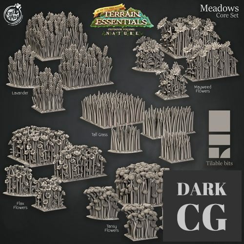 Meadows Terrain Set – 3D Print