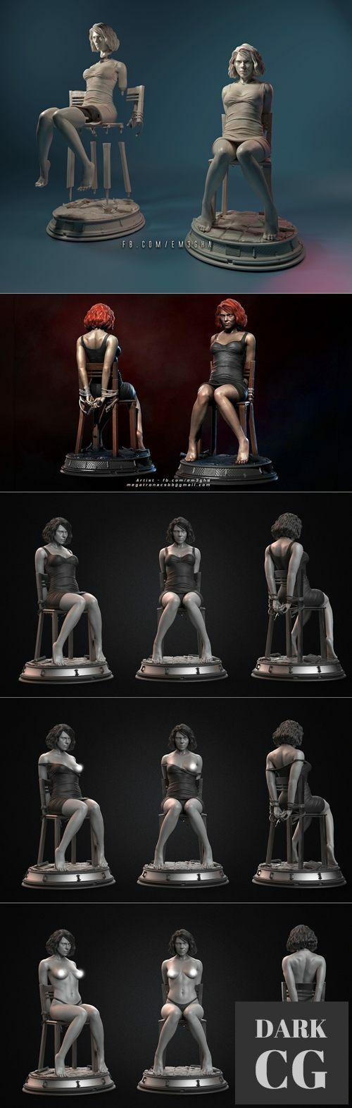 Megha L - Scarlett Johansson - Black Widow (Full Pack) – 3D Print