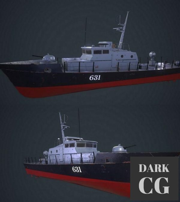 3D Model Boat project 1400m Grif