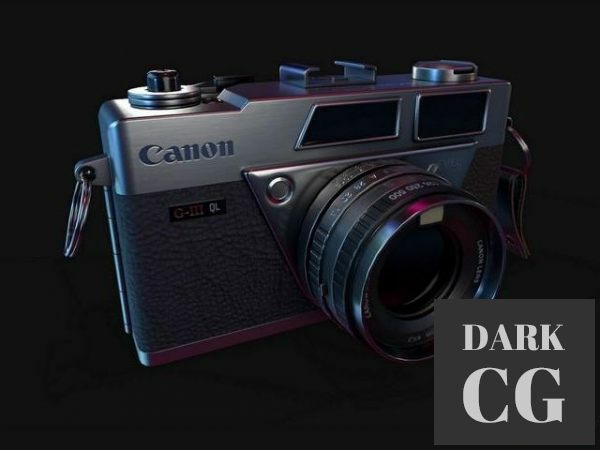 3D Model Canon Vintage Camera