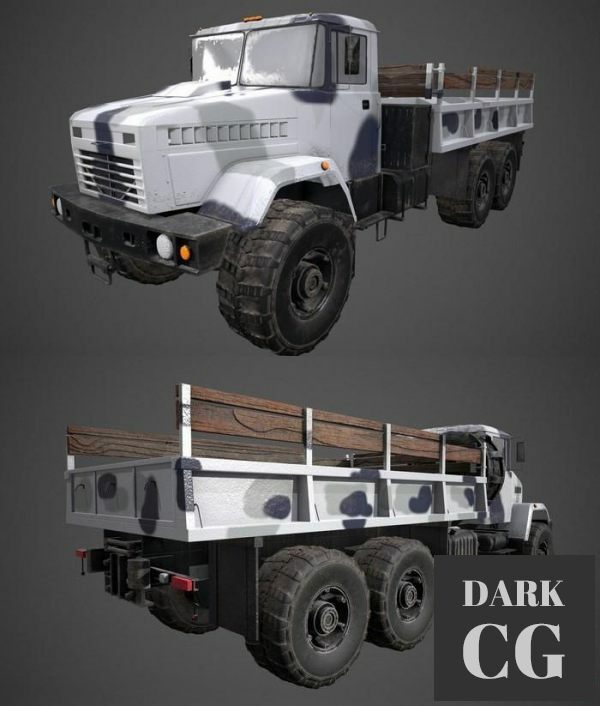 3D Model KrAZ 6322