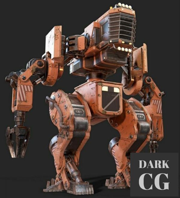 3D Model Old mining mech