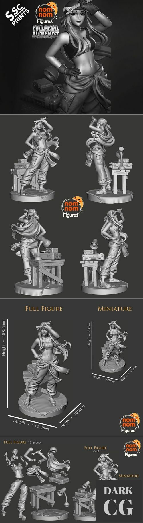Winry Rockbell - Full Metal Alchemist – 3D Print