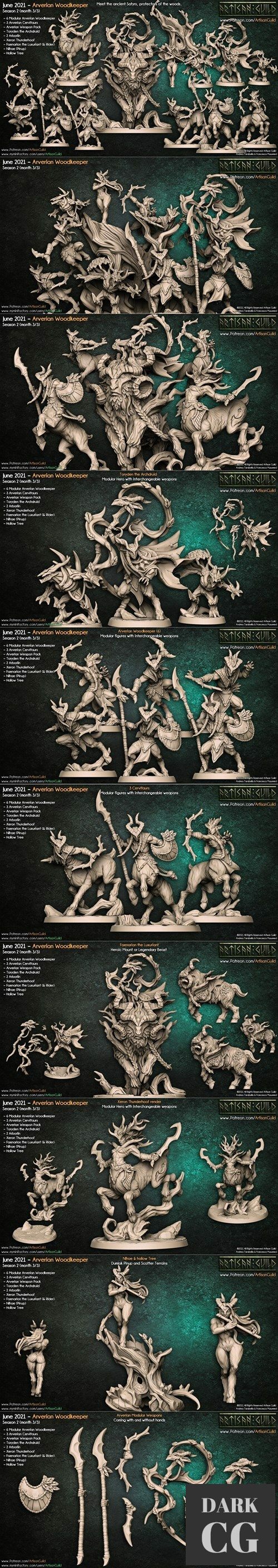 Artisan Guild Arverian Woodkeepers June 2021 – 3D Print