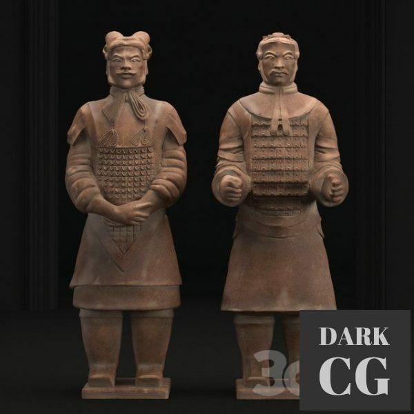 3D Model Sculpture of soldiers of the terracotta army