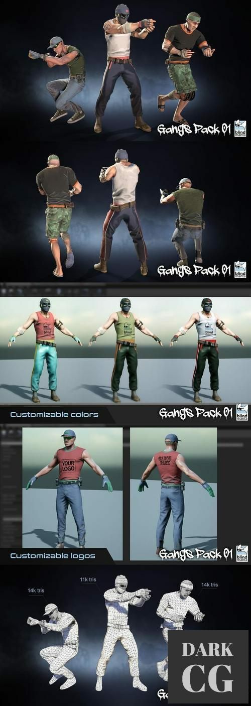 Unreal Engine Gangs Pack 01