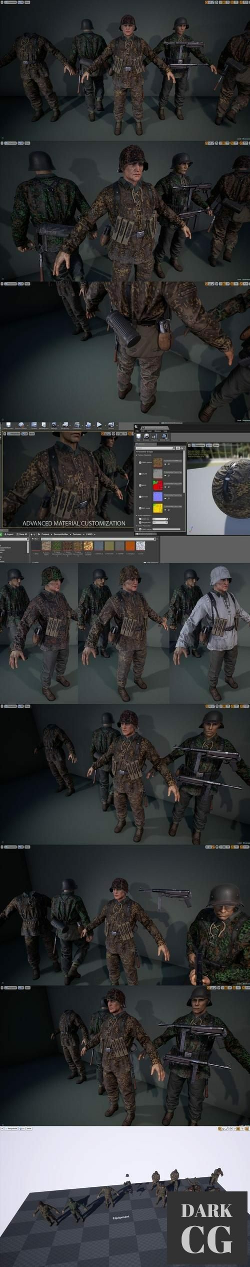 Unreal Engine German Soldier WWII