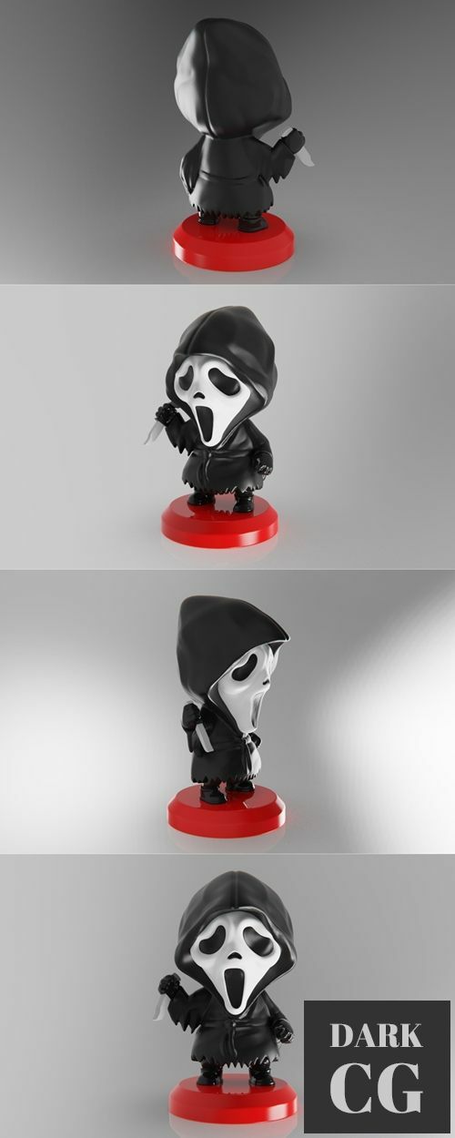 PlaKit Scream Ghostface – 3D Print