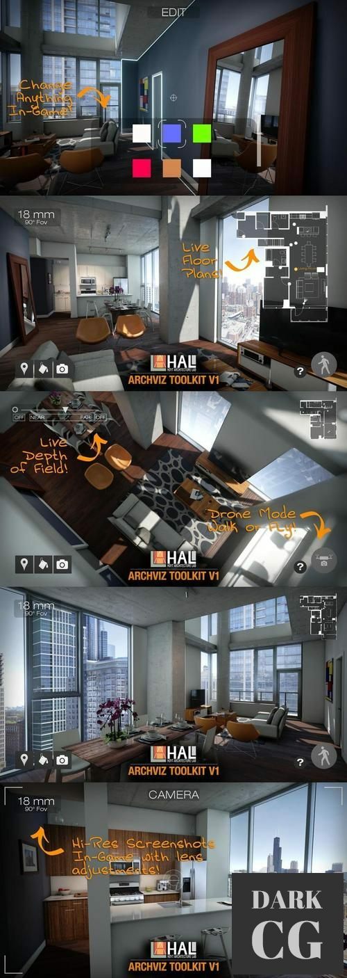 Unreal Engine HAL Archviz Toolkit V1