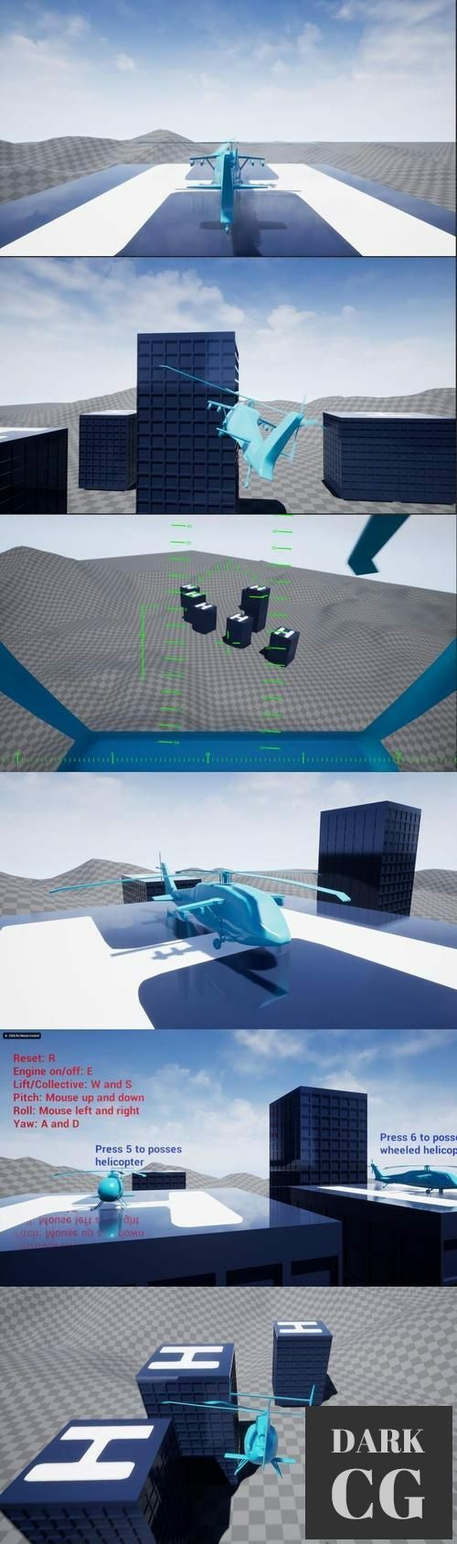 Unreal Engine Helicopter Template