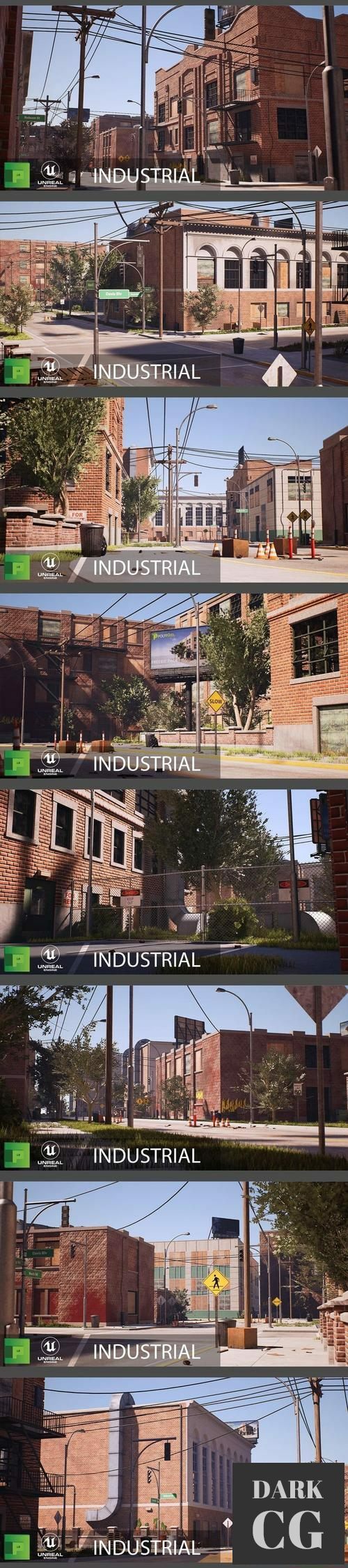 Unreal Engine Industrial City