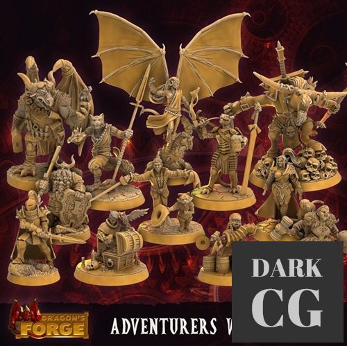 Dragons Forge Adventurers Welcome Pack 1-2 – 3D Print