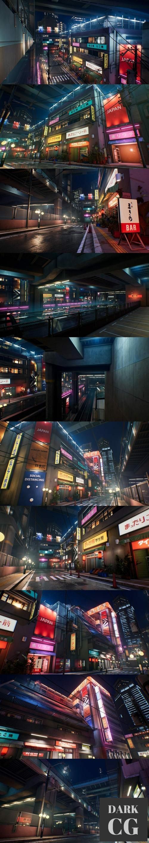 Unreal Engine Japanese city pack