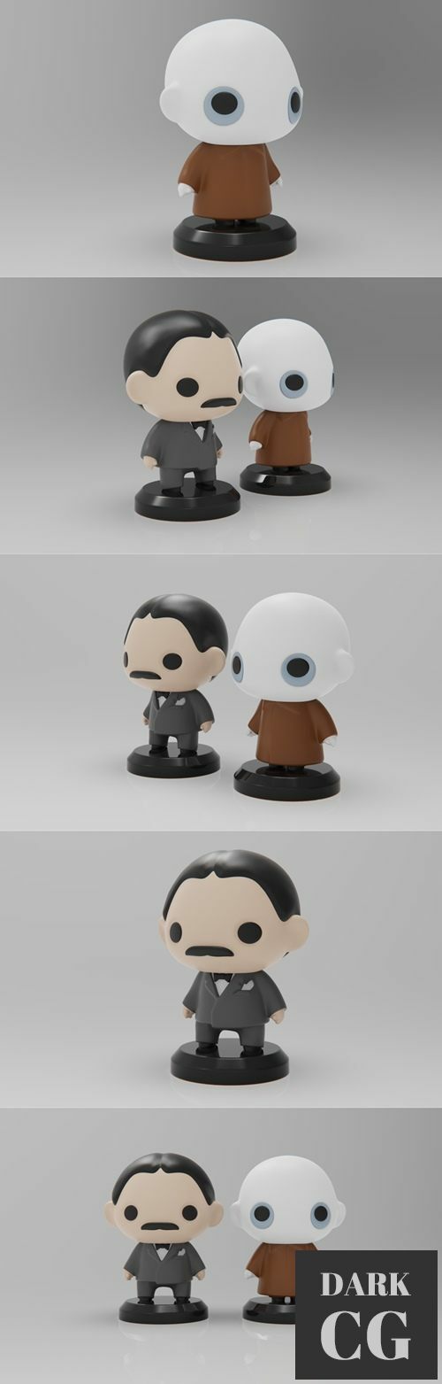PlaKit Addams Family Fester – 3D Print