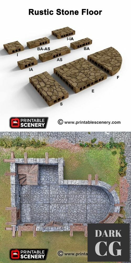 Rustic Stone Floor – 3D Print