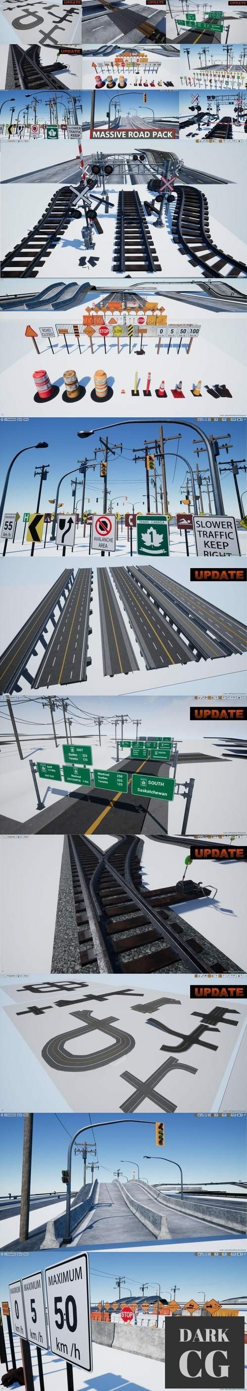 Unreal Engine Massive Roads Pack