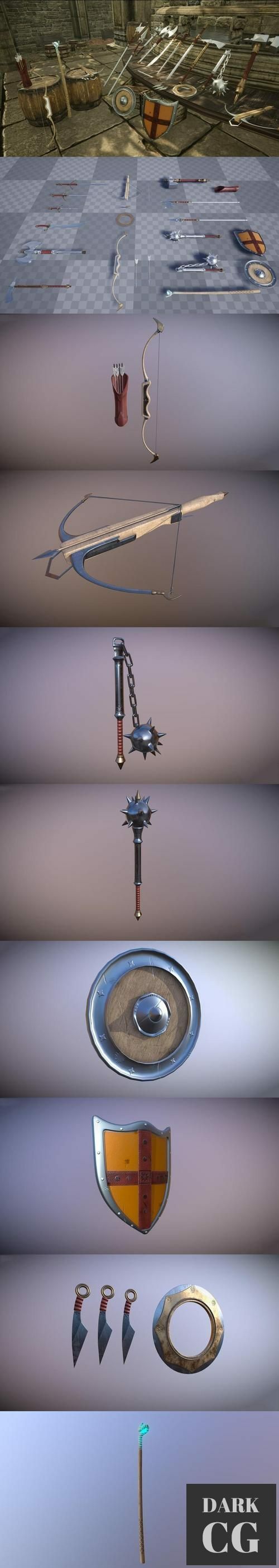 Unreal Engine Medieval Weapons Collection
