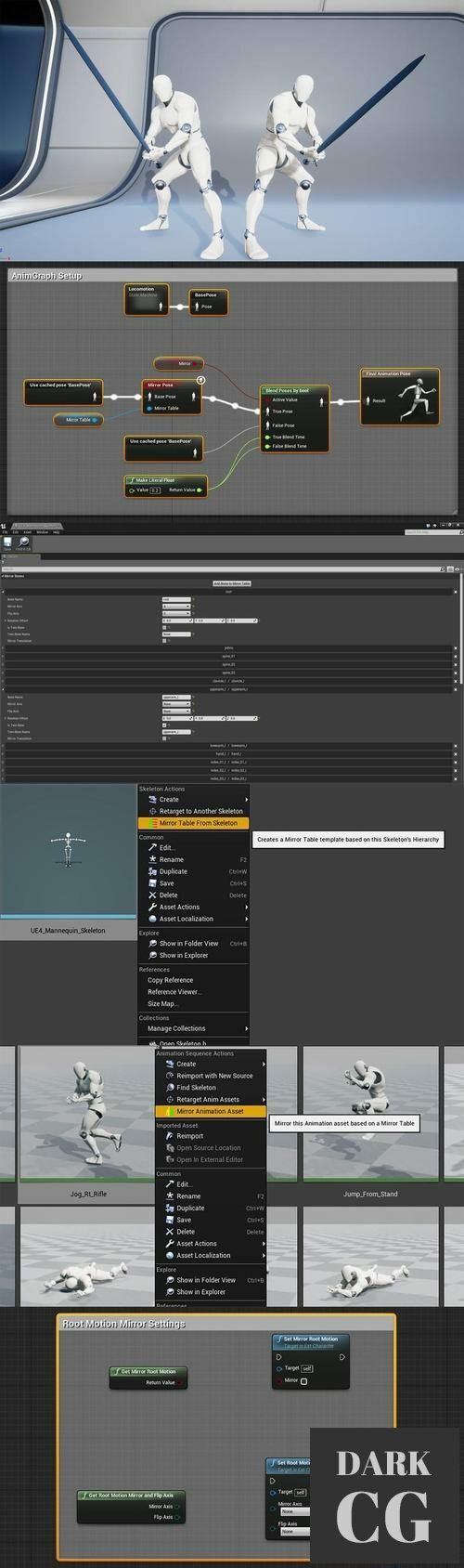 Unreal Engine – Mirror Animation System