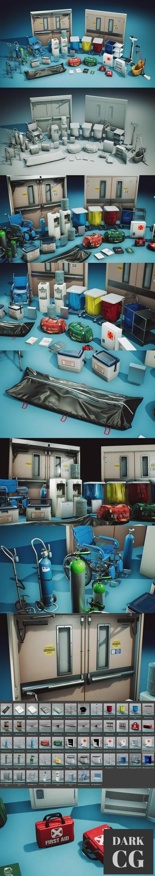 Unreal Engine – Modern Hospital Props VOL.1