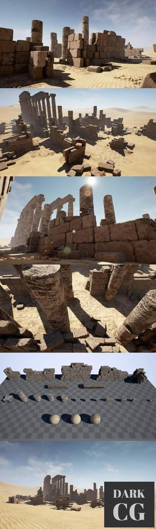 Unreal Engine Modular Desert Ruins