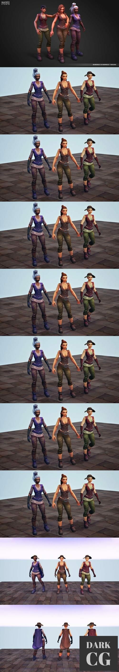 Unreal Engine Modular Fantasy Stylized Human Female