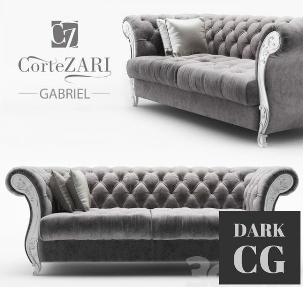 3D Model Corte Zari Gabriel sofa