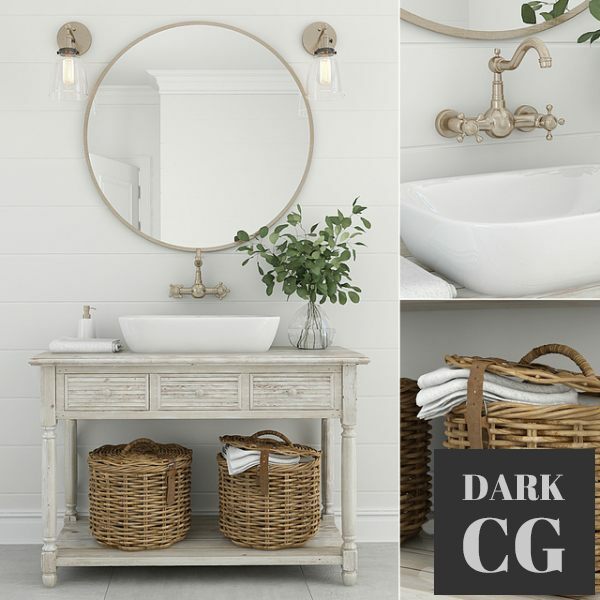 3D Model Furniture and decor for bathrooms 10
