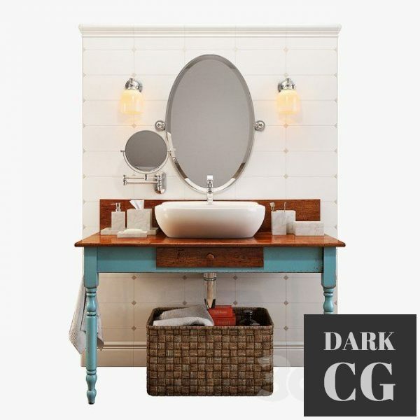 3D Model Cupboard under sink