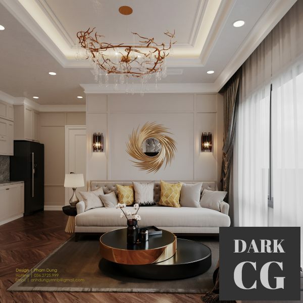 3D Scene Interior Livingroom 456 By Pham Dung