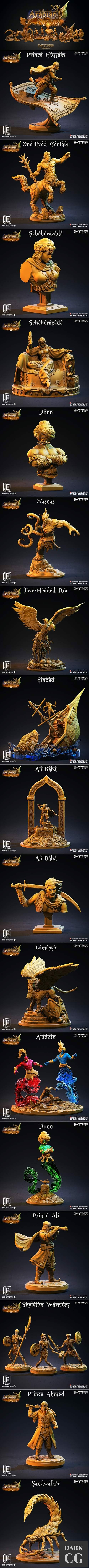 Clay Cyanide Miniatures – Arabian Nights September 2021 – 3D Print