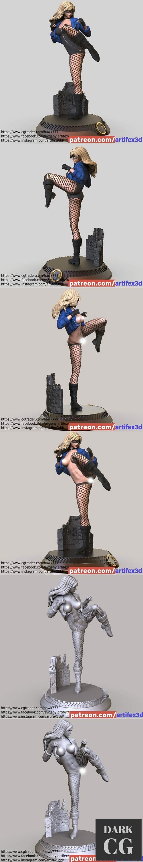 Black Canary and NSFW – 3D Print
