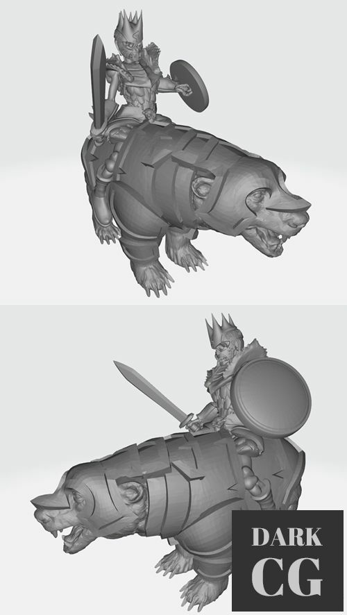 Skeleton princes on war – 3D Print